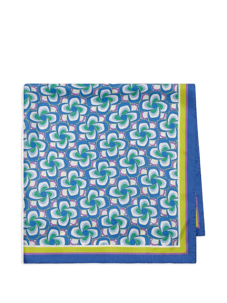 Maliparmi Printed Scarf - Blue 