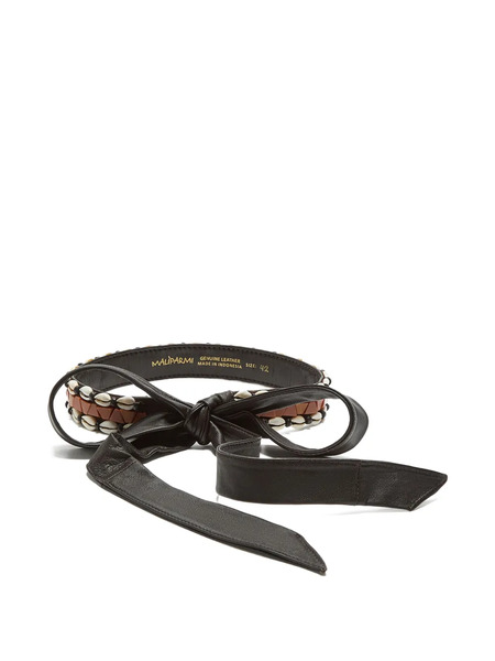  Maliparmi Shells-details Belt - Black 