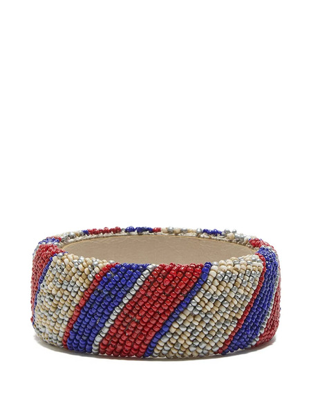  Maliparmi Striped Beaded Bracelet - Red 