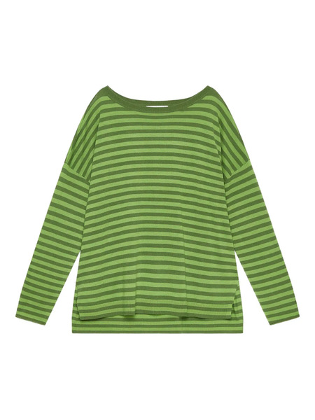  Maliparmi Striped Boat-neck Sweater - Green 