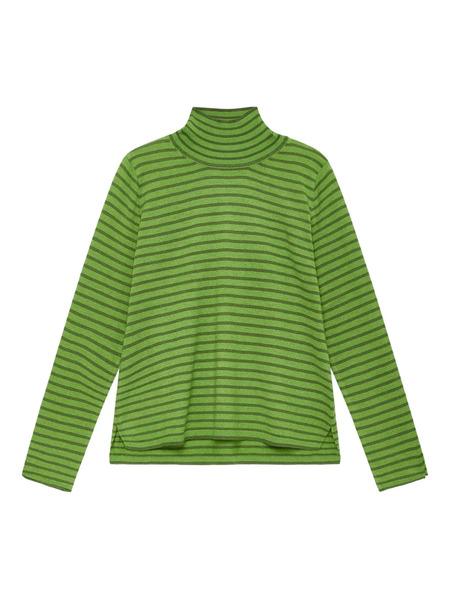  Maliparmi Striped Roll-neck Top - Green 