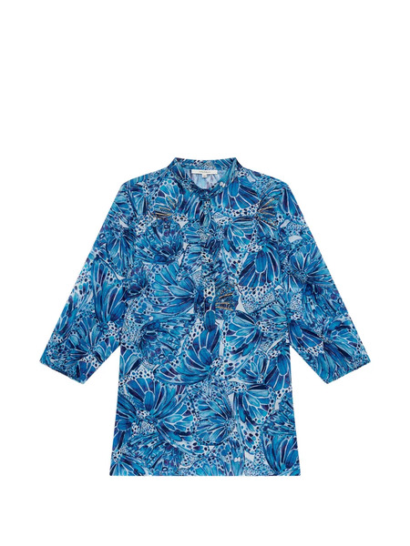  Maliparmi Sweet Butterfly Blouse - Blue 