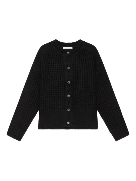  Maliparmi Waffle-knit Cardigan - Black 