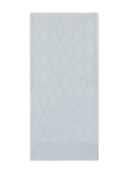  Malo Diamond-knit Scarf - Blue 