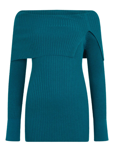  Malo Ribbed Top - Blue 