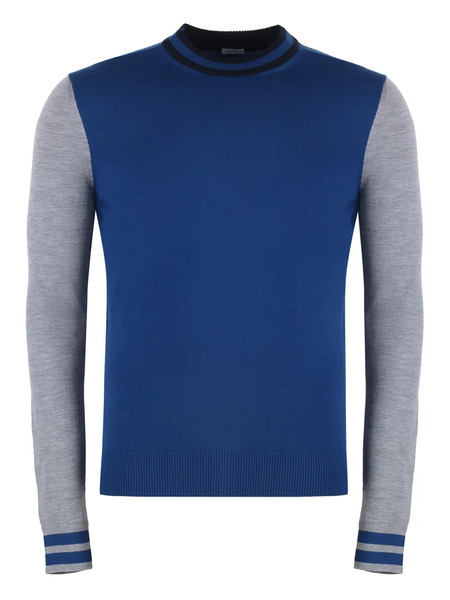  Malo Virgin Wool Sweater - Blue 