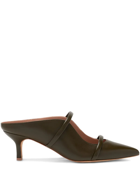  Malone Souliers Maureen Leather Mules - Green 