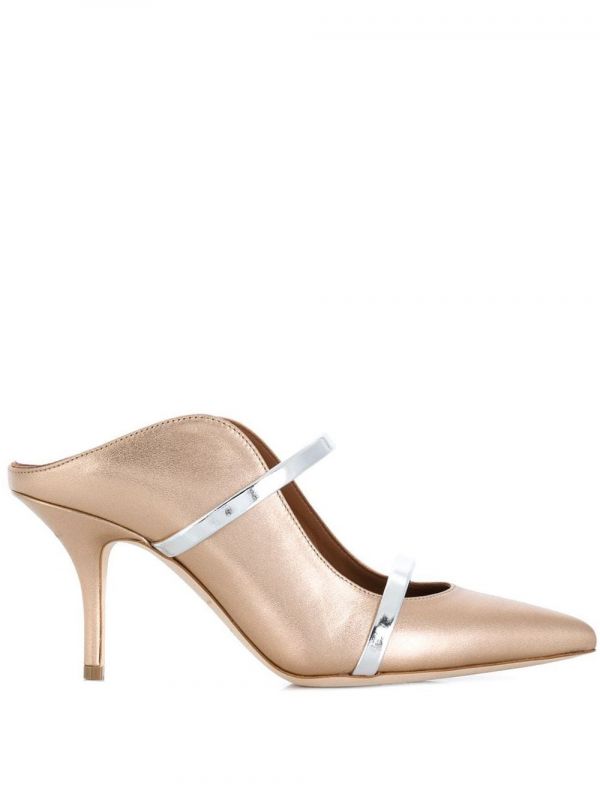  Malone Souliers Maureen Pointed Mules - Gold 