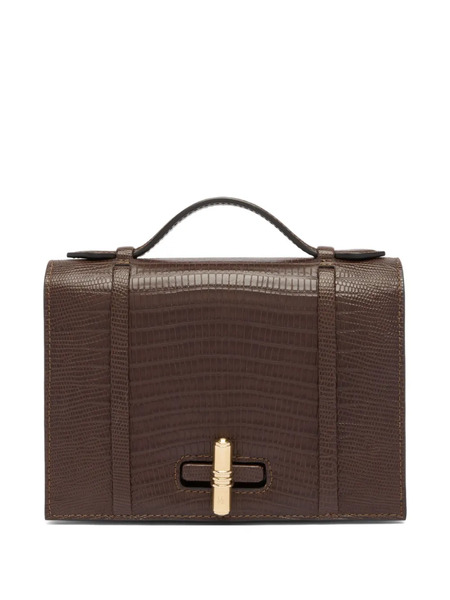  Malone Souliers May Embossed Leather Bag - Brown 