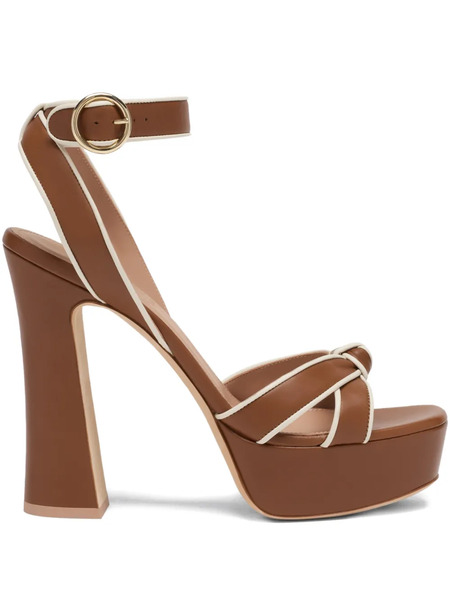  Malone Souliers Rudi Leather Sandals - Brown 