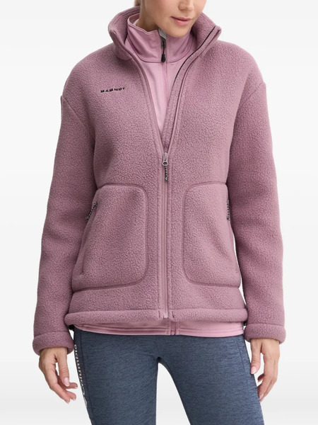  Mammut Logo-embroidered Fleece Sweatshirt - Purple 