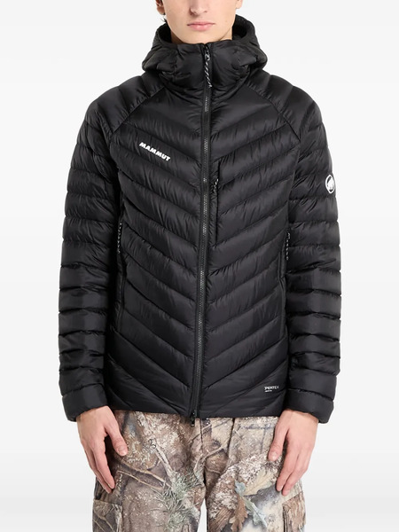  Mammut Logo Hooded Jacket - Black 