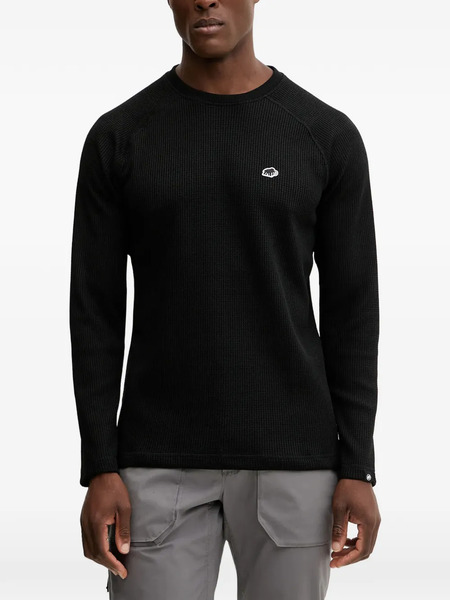  Mammut Waffle Long-sleeve T-shirt - Black 