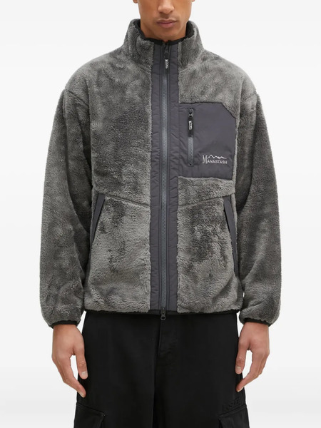  Manastash Zip-up Fleece Jacket - Grey 