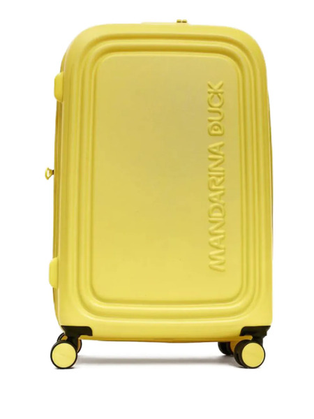  Mandarina Duck Embossed Logo Suitcase - Yellow 