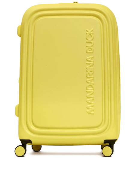  Mandarina Duck Embossed Logo Suitcase - Yellow 