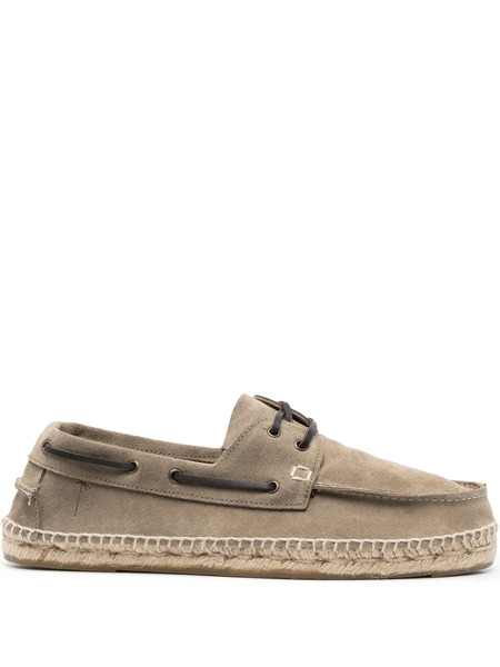  Manebi Lace-up Suede Espadrilles - Neutrals 