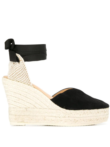  Manebi 110mm Hamptons Espadrilles - Black 