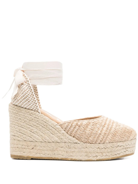 Manebi 100mm Lace-up Espadrilles - Neutrals 