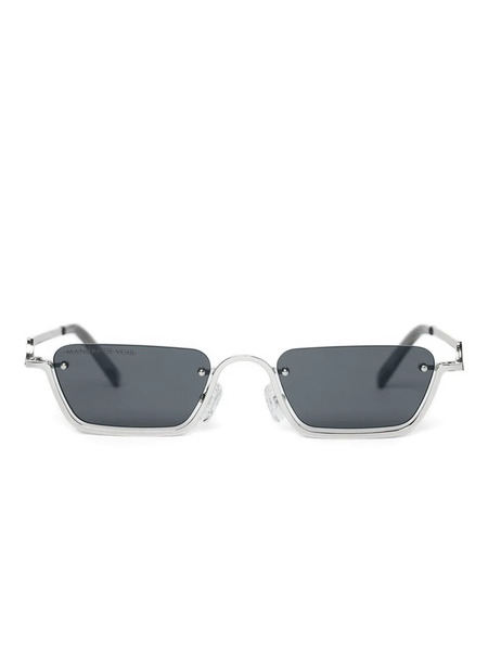  Manière De Voir Sacha Rectangular Frameless Sunglasses - Silver 