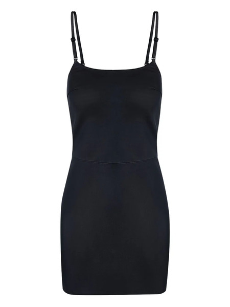 Manokhi Adjustable-strap Mini Dress - Black 
