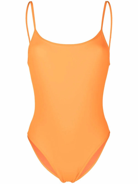  Manokhi Scoop-neck Backless Swimsuit - Orange 