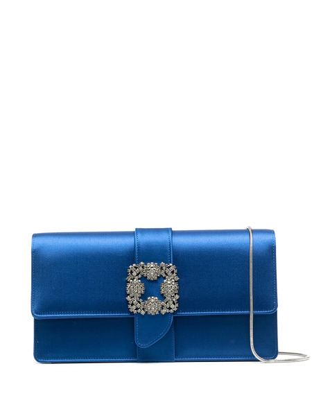  Manolo Blahnik Capri Clutch Bag - Blue 