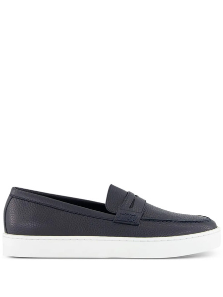  Manolo Blahnik Ellis Leather Loafers - Blue 