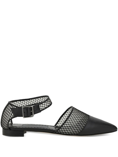  Manolo Blahnik Jatelahflat Ballet Flats - Black 