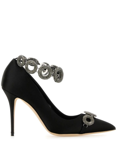  Manolo Blahnik 105mm Istera Pumps - Black 