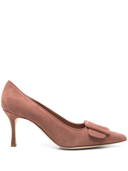  Manolo Blahnik 70mm Maysale Pumps - Brown 
