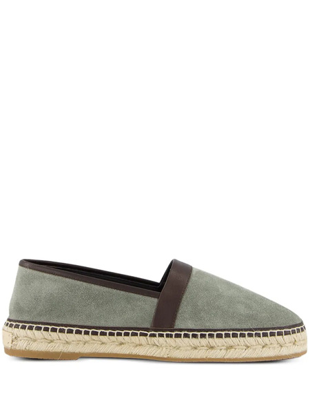  Manolo Blahnik Nerano Suede Espadrilles - Green 