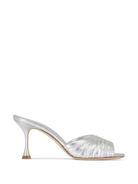 Manolo Blahnik Pirua Sandals - Silver 
