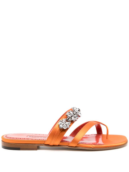  Manolo Blahnik Susa Sandals - Orange 