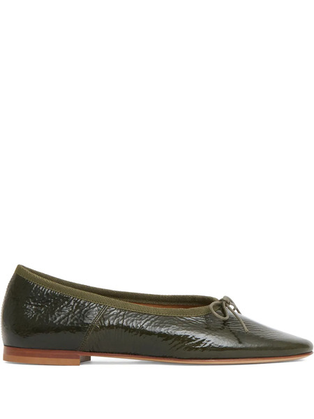  Mansur Gavriel Dream Bow-detail Ballet Flats - Green 