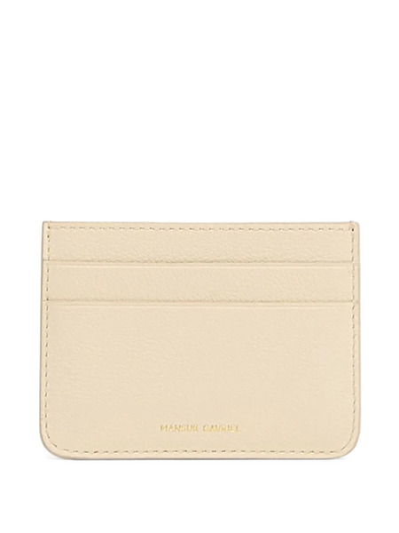  Mansur Gavriel Logo-detail Leather Card Holder - Neutrals 