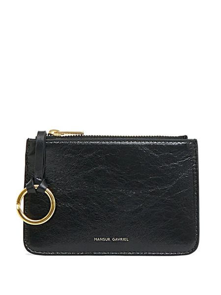  Mansur Gavriel Logo-plaque Leather Wallet - Black 