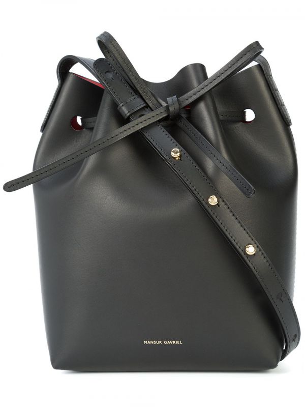  Mansur Gavriel Mini Bucket Bag - Black 
