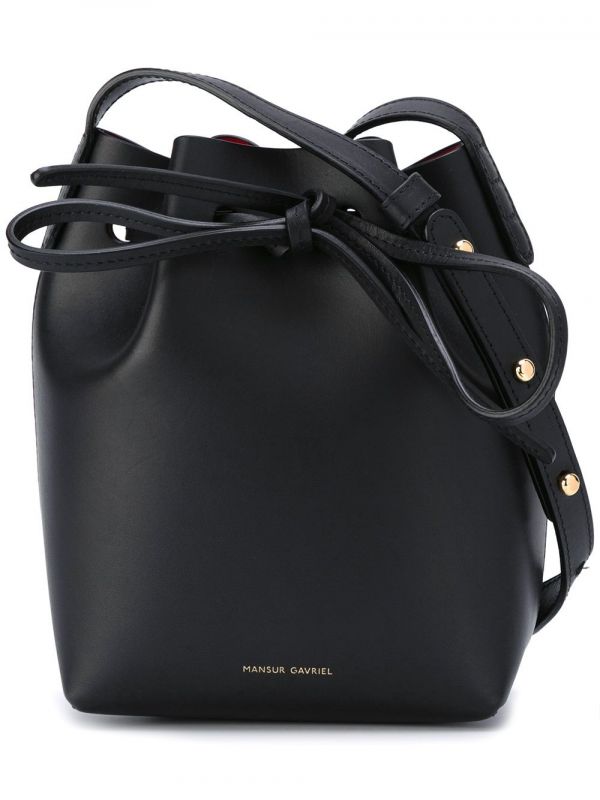  Mansur Gavriel Mini Mini Bucket Bag - Black 
