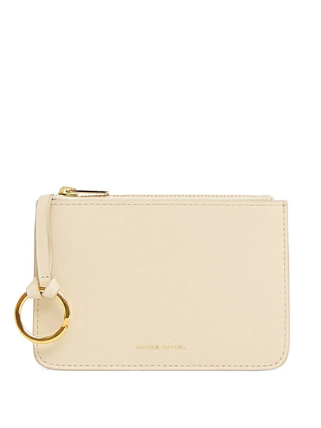  Mansur Gavriel Ring-detail Leather Wallet - Neutrals 