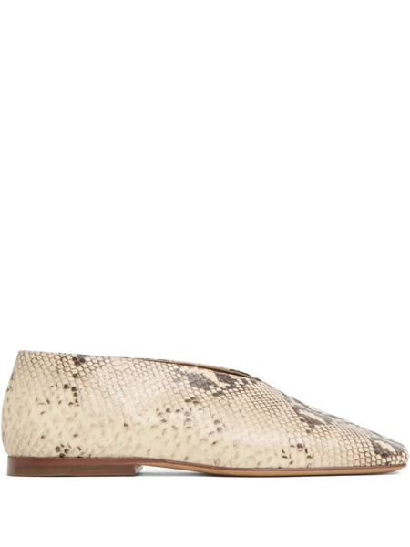  Mansur Gavriel Square Soft V Ballet Flats - Neutrals 