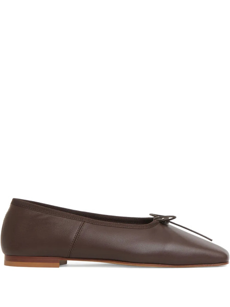  Mansur Gavriel Square-toe Ballerina Flats - Brown 