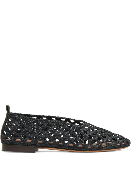  Mansur Gavriel Woven Ballerina Flats - Black 