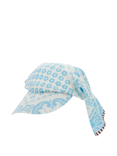  Mantero 1902 Floral Paisley Silk Hat - White 