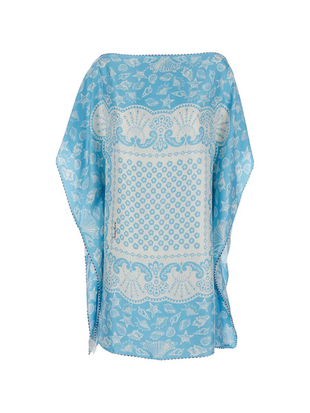  Mantero 1902 Printed Dress - Blue 