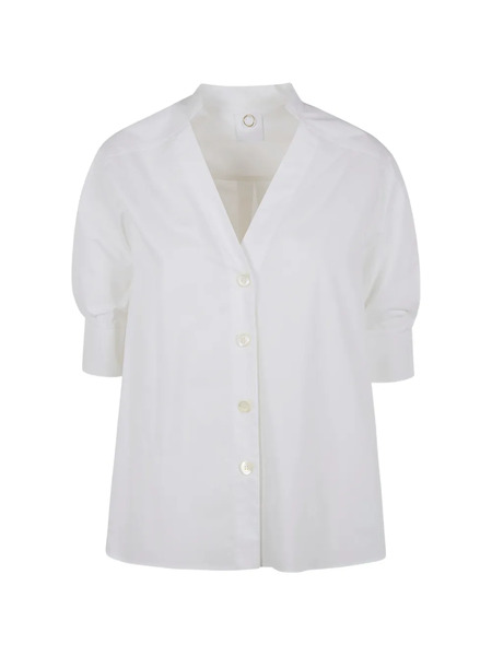  Mantu Puff-sleeve Shirt - White 