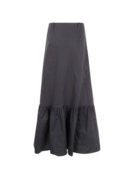  Mantu Ruffled Maxi Skirt - Grey 