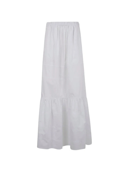  Mantu Ruffled Maxi Skirt - White 