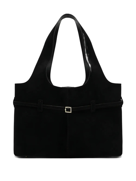  Manu Atelier Cambon Cabas Suede Tote Bag - Black 