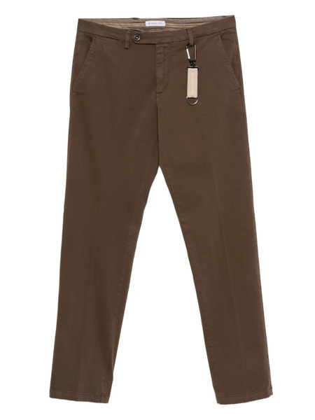  Manuel Ritz Button-fastening Trousers - Brown 
